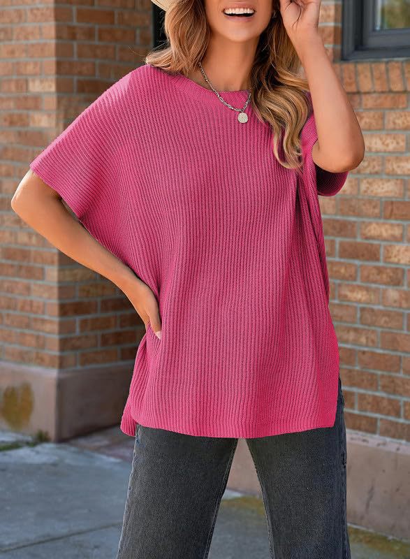 Women's short-sleeved jacket with pine drop shoulders