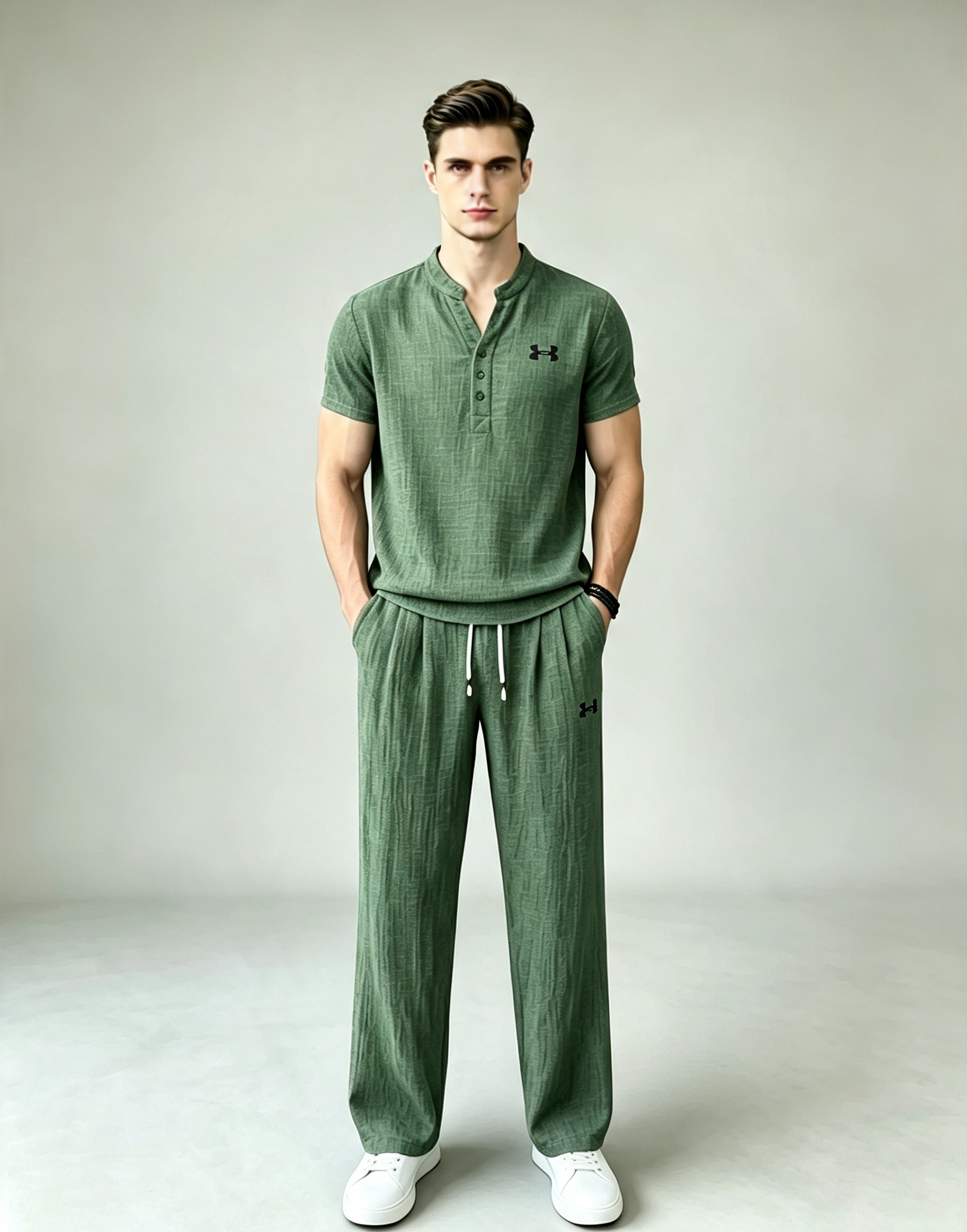 Men’s Summer Linen Matching Set