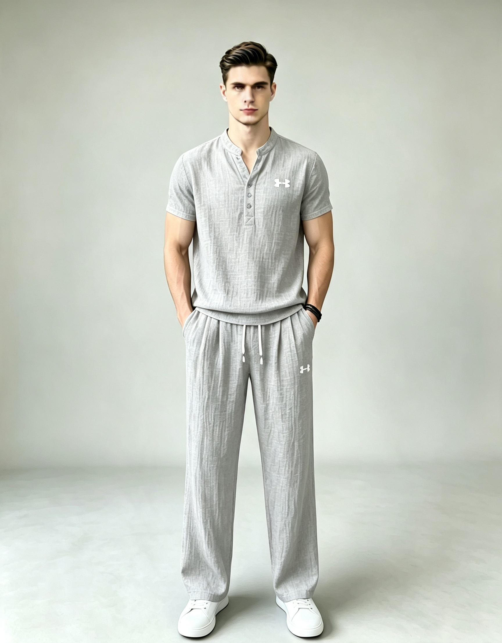 Men’s Summer Linen Matching Set