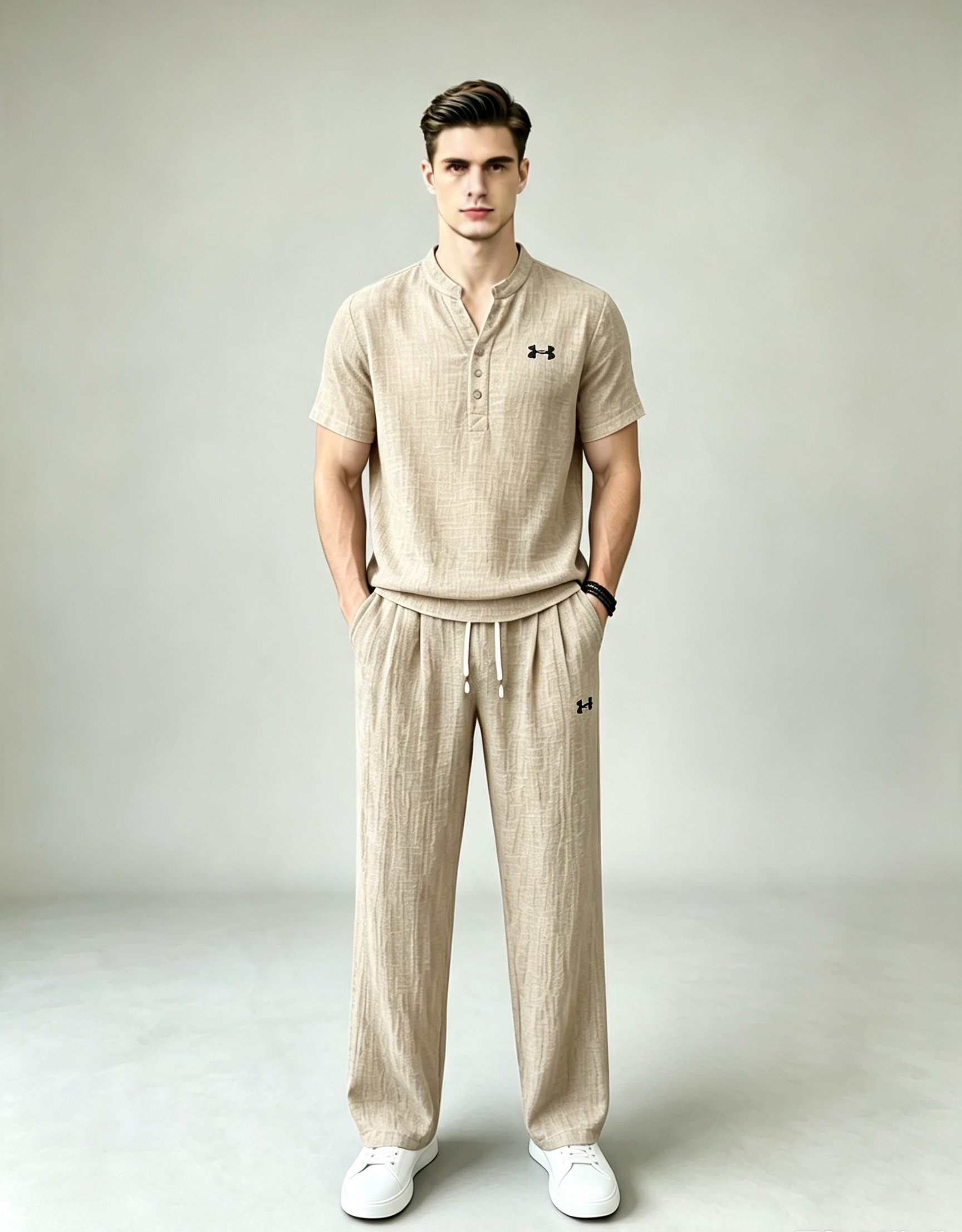Men’s Summer Linen Matching Set