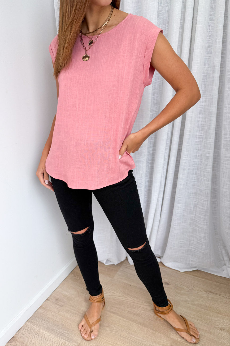 Bailey Top - Blush Pink