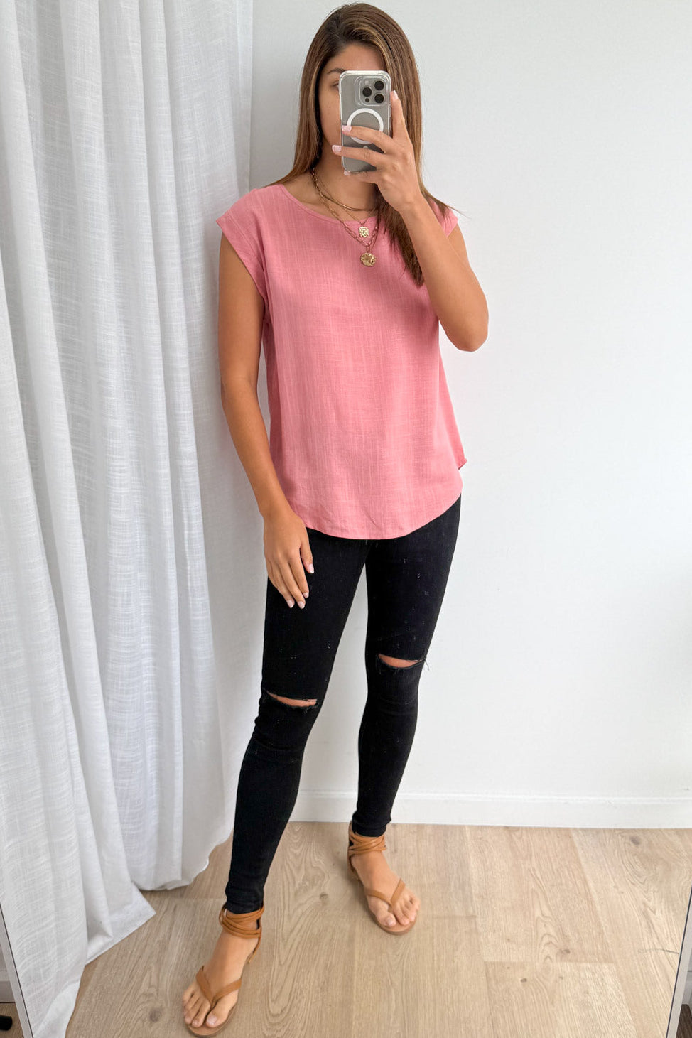 Bailey Top - Blush Pink