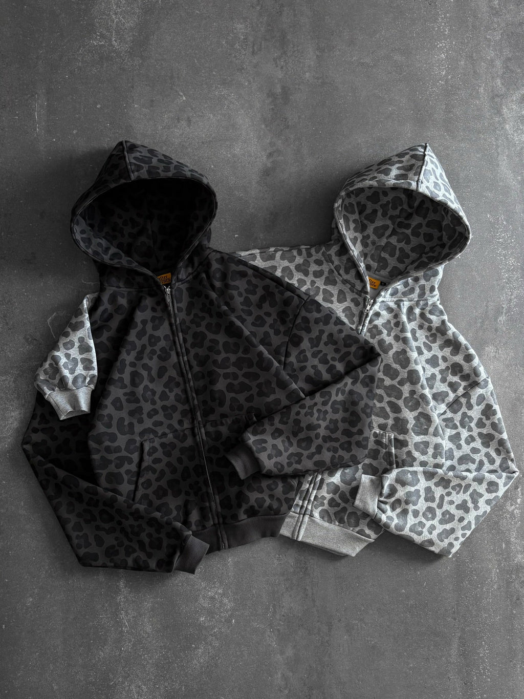 LEOPARD ZIPPER HOODIE