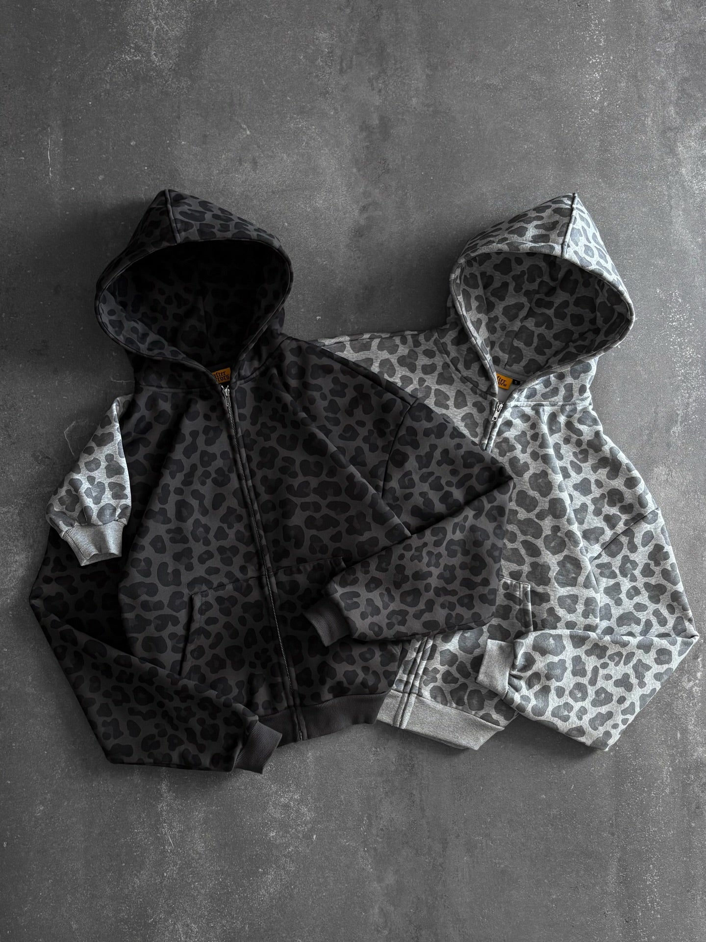 LEOPARD ZIPPER HOODIE