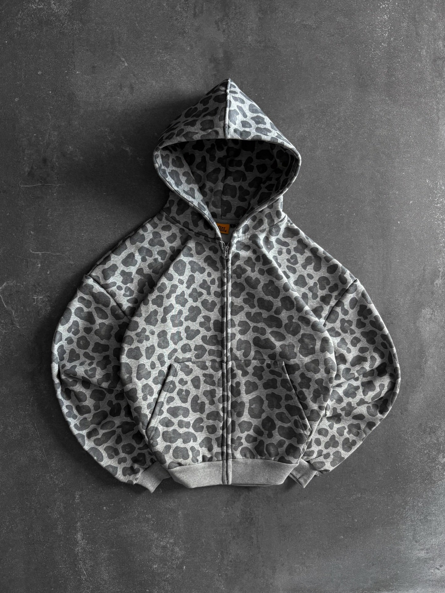 LEOPARD ZIPPER HOODIE