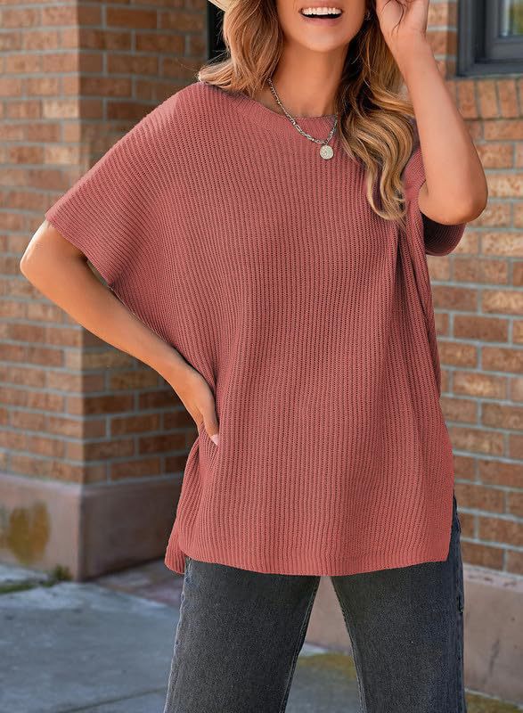 Women's short-sleeved jacket with pine drop shoulders