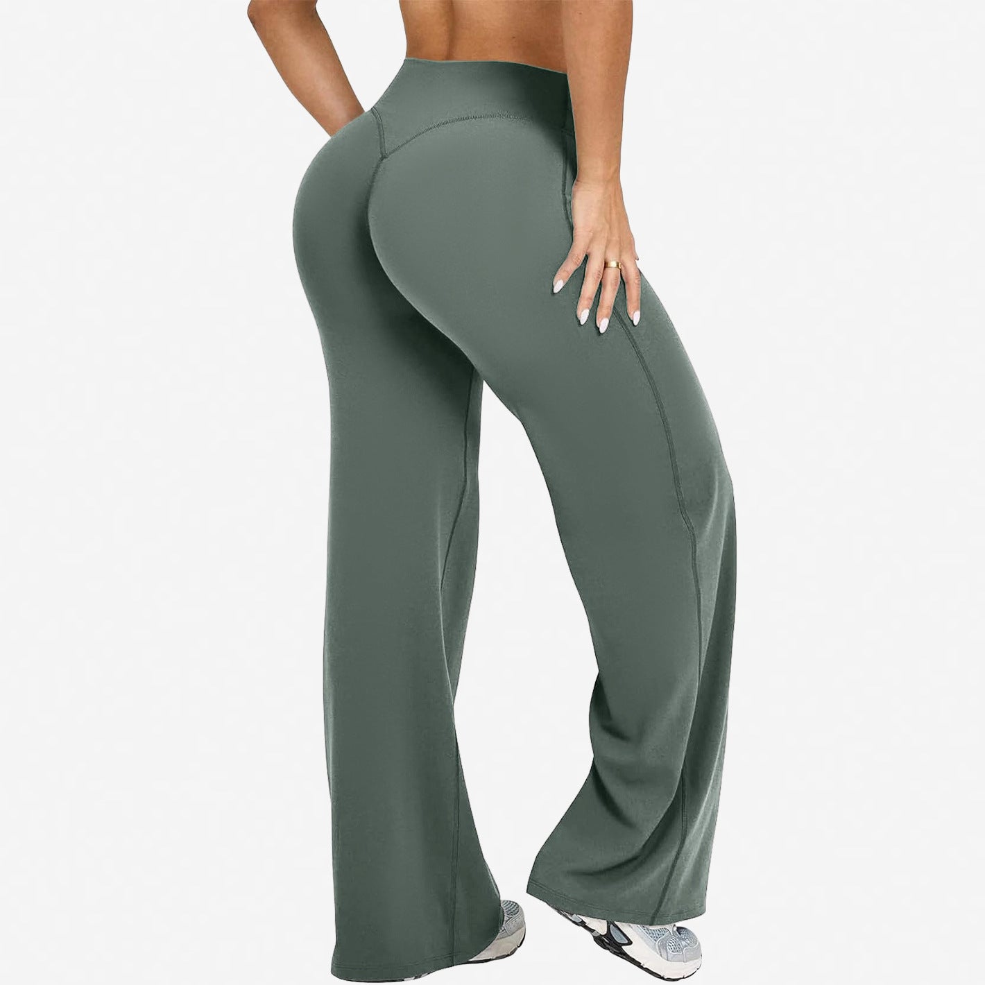High-waisted Straight Leggings