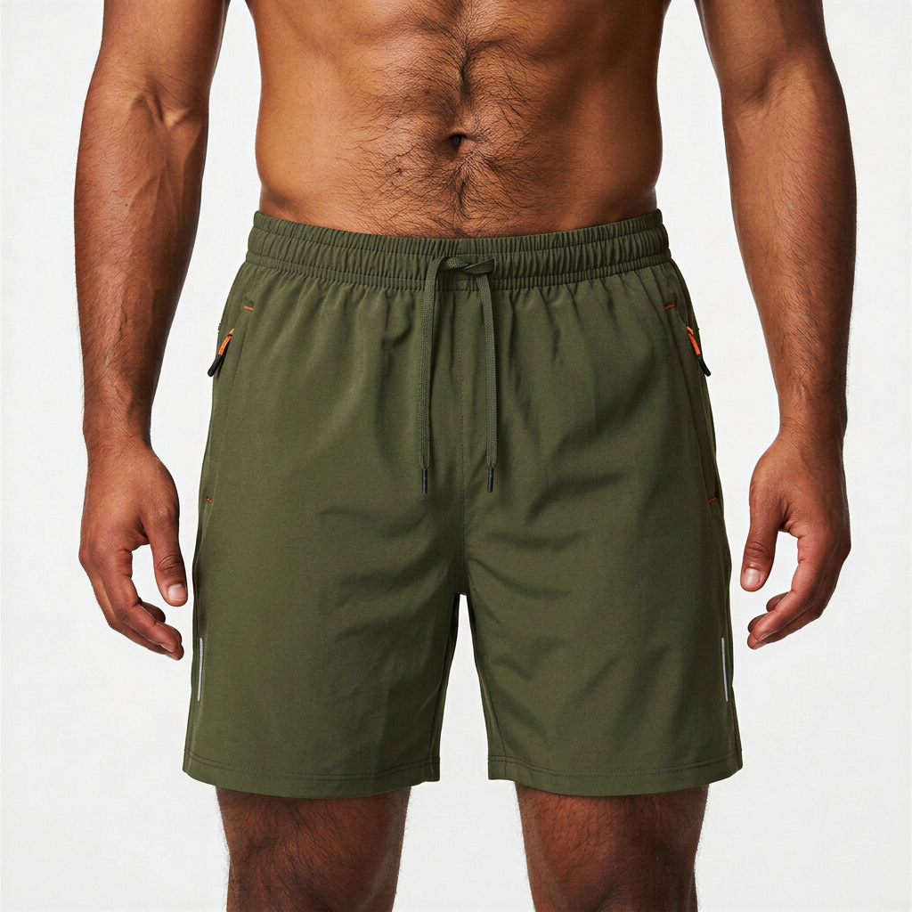 Men’s Performance Shorts with Zippered Pockets 7"