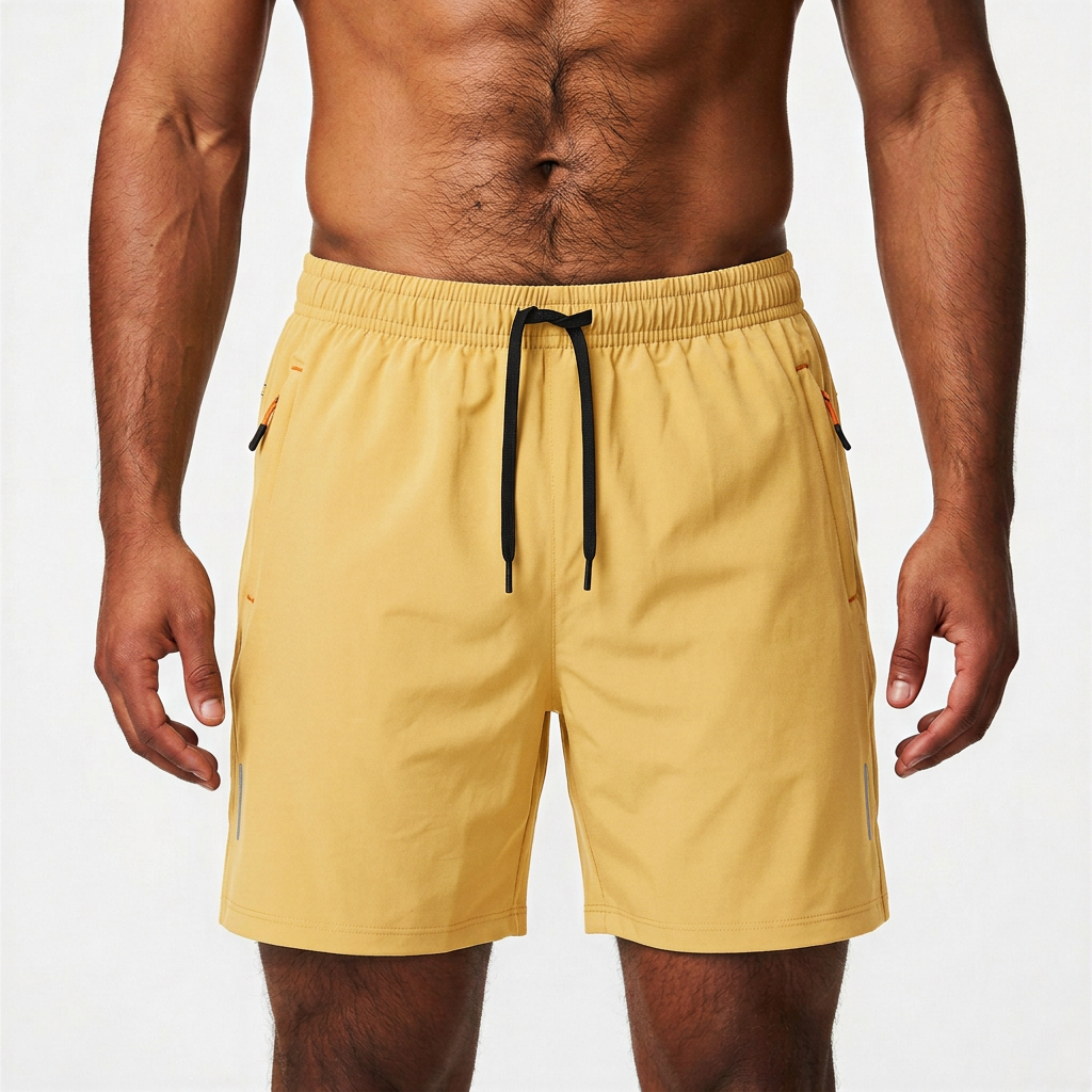 Men’s Performance Shorts with Zippered Pockets 7"